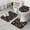 Astronaut and Rocket Black Pattern, variant on Astronaut and Rocket Black Pattern 3 Piece Bathroom Rug Set, Non Slip Absorbent Bath Mats with U-Shaped Contour Rug and Toilet Lid Cover