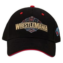 Men's Black WrestleMania 41 Logo Adjustable Hat