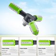 thumbnail image 3 of Aspersor de jardín, rotación de 360°, 3 brazos, sistema de riego automático para césped de gran superficie, conexión rápida impermeable, 3 of 5
