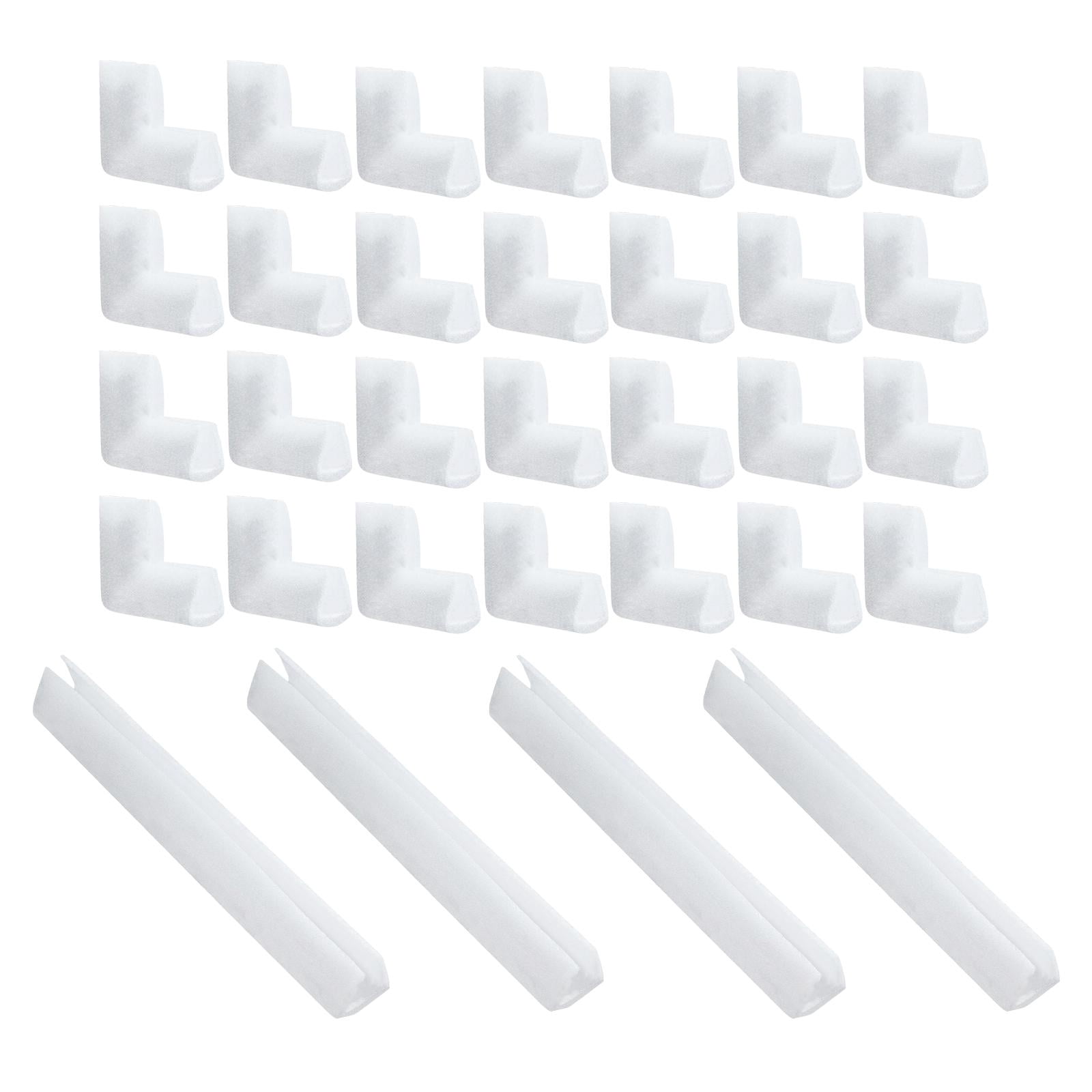 koolsoo 32Pcs Picture Frame Foam Corner Protectors Corner Guard Packaging Protection Shockproof L Shaped Cushioning for Photo Mirror