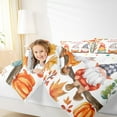 thumbnail image 4 of Manfei Kawaii Gnome Full Size Comforter Sets,Halloween Pumpkin Bedding Comforter Set,Sutumn Fall Leaves Bedding Sets For Girls Boys,Ultra Soft Bedroom Decorative Reversible,3-Piece, 4 of 8