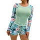 thumbnail image 3 of Trajes de baño de manga larga para mujer, camisa de natación sexy, traje de baño largo y fluido, ropa de playa, 3 of 3