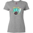 thumbnail image 3 of Inktastic Born in the 50's Record and Music Notes Women's T-Shirt, 3 of 5