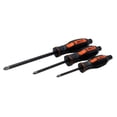 thumbnail image 6 of 7-Piece Professional S2 Steel JIS Driver And Impact Bits Set Includes (3) JIS Screwdrivers (#1, 2, 3) and (4) JIS 1/4" Impact Bits (#2, 3, Short & Long) 0059-011/005, 6 of 7