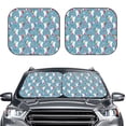 thumbnail image 2 of Goofa Rabbit And Rainbow Pattern 2 Piece Car Windshield Sun Shade Foldable | Front Windshield Shade for Sun, Heat and UV Rays | Sunshade for Car Front Window-Small, 2 of 7