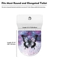 thumbnail image 5 of KUIFORTI Galaxy Butterfly Toilet Seat Cover Lid Cover Elongated Toilet Seat Lid Cover Fit Most Size Toilet Lid,Novelty Butterfly Gifts, 5 of 6
