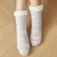 thumbnail image 3 of Womens Non Slip Slipper Socks Winter Warm Soft Cozy Fuzzy Fleece-lined Grippers Home Socks, 3 of 8