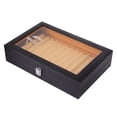thumbnail image 4 of Caja De Presentación De Bolígrafo Vintage, 12 Ranuras Caja de material cuero Sintético Estuche De Estuche De Almacenamiento Bolígrafos de material cuero Caj Negro Fernando Almacenamiento de cajas de bolígrafos, 4 of 7