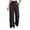 Black, variant on Jogging Pants for Women Drawstring Elastic Waist Wide Leg Sweatpants with Patch Pockets Loose Fit Casual Sweat Pants, Navy, S