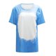 thumbnail image 4 of Camiseta informal de manga corta con cuello redondo y estampado para mujer Pompotops  hkajfhjk463671, 4 of 4