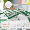 thumbnail image 2 of King 4 Piece Bedding Set Cute Dwarf St. Patrick's Day Green Shamrock Gold Coin Soft Breathable Duvet Cover and Pillowcase, Vintage White Plank Duvet Cover Set Bed Sheets for Bedroom Guest Room, 2 of 9