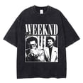 thumbnail image 3 of Camisetas Vintage de algodón puro para hombre, camisas de manga corta, lavado de gran tamaño, ropa de calle de Hip Hop, Tops de verano, 3 of 4