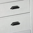 thumbnail image 3 of Lumi Home Furnishings Drawer Pull Vintage Library 3" Matte Black 2-Pack, 3 of 5