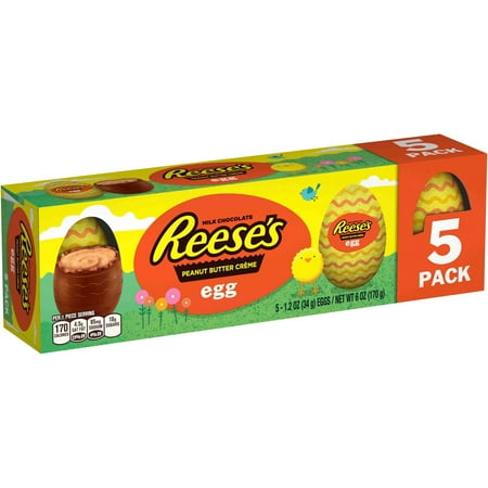 Reeses Peanut Butter Creme Eggs 12 Oz 5 Count Hersheys 034000012626 Foodcandy Gumchocolate Gluten Free Finder Vervet Food Scanner Veteterian Vegan Preservative Dairy Meatseafood Egg