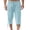Light Blue, variant on Kureaily Mens Cotton Linen Capri Pants Light Loose 3/4 Long Shorts Elastic Waist Drawstring Casual Beach Trousers