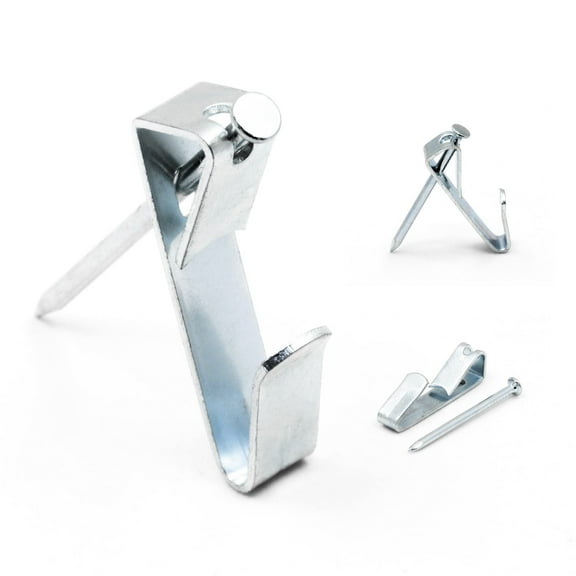 Picture Hang Solutions - 30 lbs Capacity Drywall Picture Hooks with Nails 100 pieces per pack