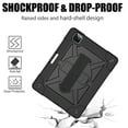 thumbnail image 4 of iPad Pro 11 Case 2020 with Pencil Holder, iPad Pro 11 2nd Generation Case, Allytech Kids Friendly Heavy Duty Shockproof Protective Covers with 360 Rotate Stand /Hand Strap/ Should Belt, Black+Black, 4 of 7