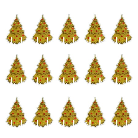 

100pcs Christmas Party Drinking Cup Identifier Wine Glasses Sign Tree Shape Wine Glass Marker Decorative Cards for Party