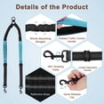 thumbnail image 3 of Unique Bargains Adjustable Dog Leash No Tangle Dual Leash for Two Dogs Sky Blue, 3 of 7