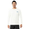 thumbnail image 2 of Fish N Vibe Men's Long Sleeve Performance Fishing Graphic Tee, White Rainbow Color Wash, XL, 2 of 8