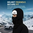 thumbnail image 3 of Capuche Imperméable Doublée en Polaire, Masques de Ski Multifonctionnels 3-en-1 pour Cyclisme Ski, 3 of 8