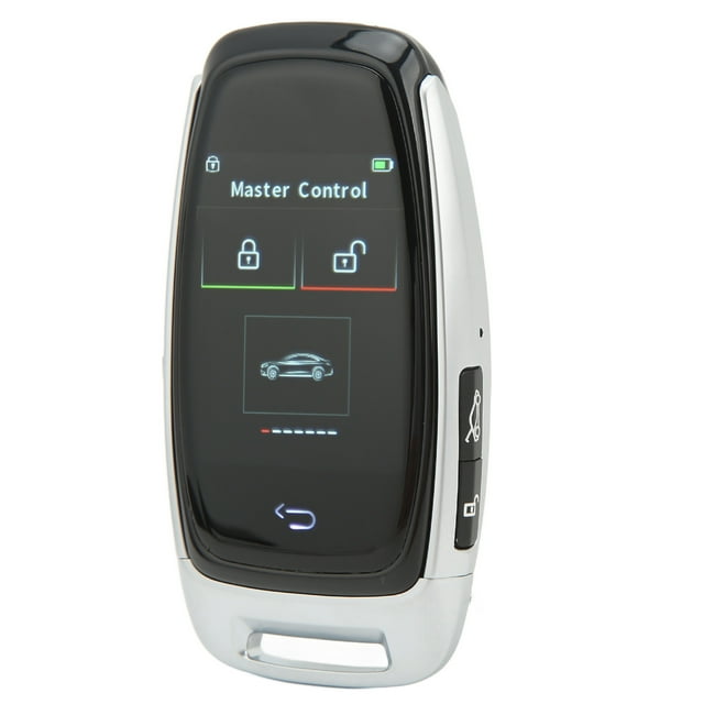 Llave LCD inteligente Bling Bling conexión Bluetooth 5.0 color plateado