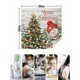 thumbnail image 4 of Snowman Christmas Cloth Napkins Set of 6 Reusable Dinner Napkins, Xmas Tree Ball Snowflake Winter Wooden Cocktail Napkin Washable Table Napkins for Wedding/Holiday Party/Baby Shower 20"x20", 4 of 7
