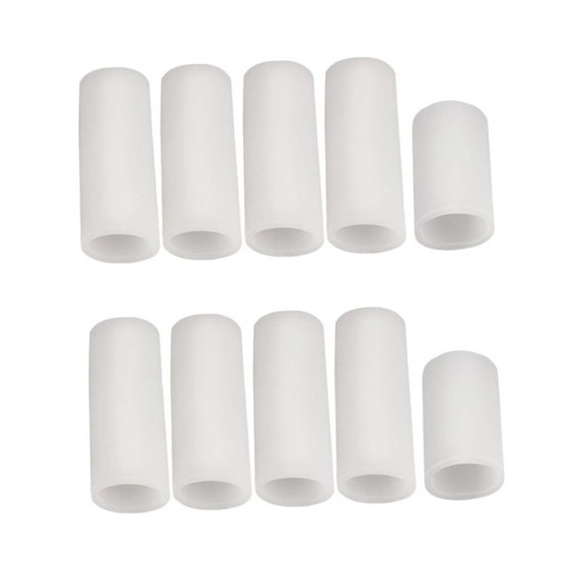 10 Pcs Attelle de Doigt en Gel Manchon de Compression Protecteur Attelle de Doigt Couleur Peau
