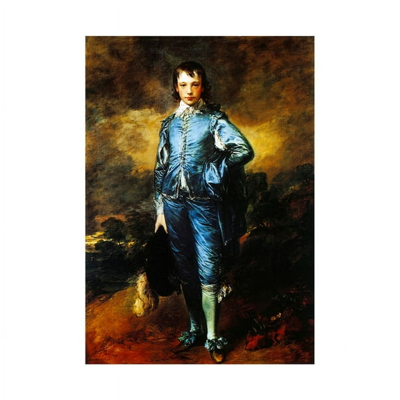 Painting Portrait Study 1770 Thomas Gainsborough Blue Boy Unframed Art Print Poster Wall Decor 12x16 inch