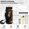 thumbnail image 6 of Bulopur Sunflower Brown Horse Print Kids Backpack Set 4 Pcs Durable Breathable Kids School Bag with Pencil Case and Water Bottle Cover for Horse Lovers Kids, 6 of 8