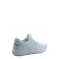 thumbnail image 2 of Remy-18k Youth Girl's fashion Flat Lace Up Light weight Glitter Sneaker Athletic Shoes, 2 of 2