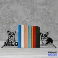 thumbnail image 2 of Handmadetneonsign Corgi Dog Metal Bookends, Corgi Dog Name Bookend, Dog Pet Table Bookshelf Decor 73330, 2 of 4
