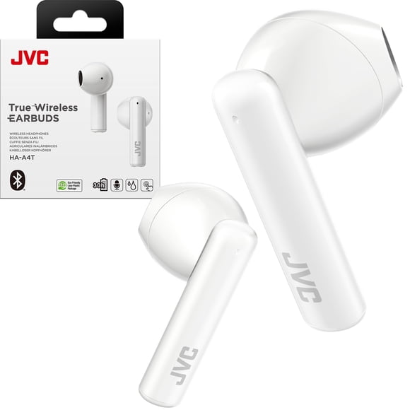 Auriculares Inalámbricos True Wireless JVC HAA4TW Bluetooth 5.1 IPX4 Blanco