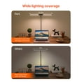 thumbnail image 3 of Dual Head LED Clamp Desk Lamp, 360° Flexible Gooseneck, Adjustable Brightness, Eye-Caring Light for Office/Study/Workbench (Black), 3 of 7