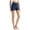 Dark Blue, variant on felwors High Waisted No Front Seam Biker Shorts 4 Inch Inseam Squat Proof Yoga Volleyball Running Black for Size L
