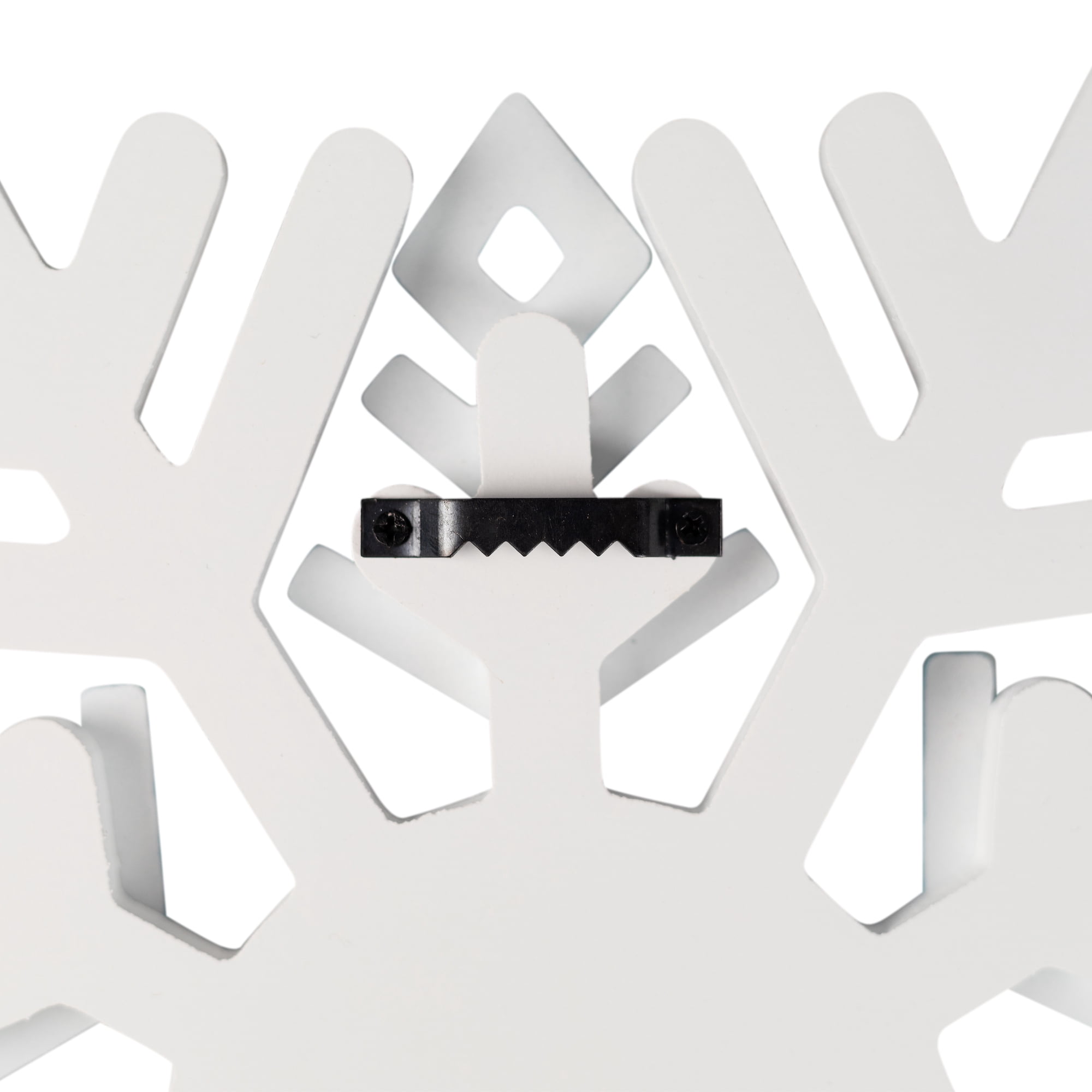 Northlight Snowflake Wooden Christmas Wall Decoration - 11.75" - White and Blue