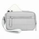 thumbnail image 1 of Cartera de muñecera para mujer | Correa acolchada de nylon | 3 Compartimentos con cremallera | RFID antirrobo | Titular de la tarjeta de viaje | Duradero, Ligero, Compacto | Negro, 1 of 1
