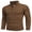 Coffee Brown, variant on Men's 1/4 Zip Sweater Slim Fit Knitted Pullover Sweater Lightweight Mock Neck Turtleneck