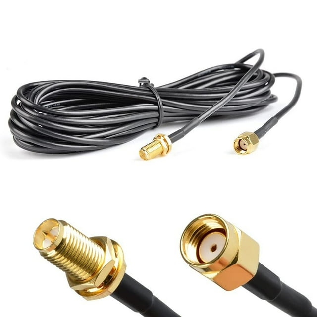 RP-SMA Câble d'Extension Femelle vers Mâle, WLAN, Wi-Fi, Câble d'Extension Coaxial Aérien