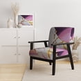 thumbnail image 2 of Designart "Violet-Hued Geode Abstract II" Chaise d'Appoint en Marbre Violet - Fauteuil Moderne pour Salon, 2 of 7