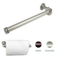 thumbnail image 2 of Contemporary Home Living 16.25" Silver Contemporary Triple Toilet Paper Holder, 2 of 2