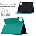 thumbnail image 2 of Case for iPad Pro 11 2024, Carbon Fiber Texture PU Leather Multi-Angle Viewing Stand Shockproof Flip Case with Card Slots Magnetic Clasp, for iPad Pro 11 2024, Light Green, 2 of 6