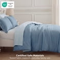 thumbnail image 5 of U by Bedsure Twin Comforter Set Grayish Blue, 5 Pieces Lightweight Twin Bedding Sets Boho with Comforter, Sheet, Pillowcase & Sham, Contrasting Design, 5 of 8