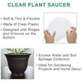 thumbnail image 6 of EPOTOOR Clear Thick Round Durable Sturdy Plastic Duty Sturdy Plant Saucer Drip Trays, 6 of 10