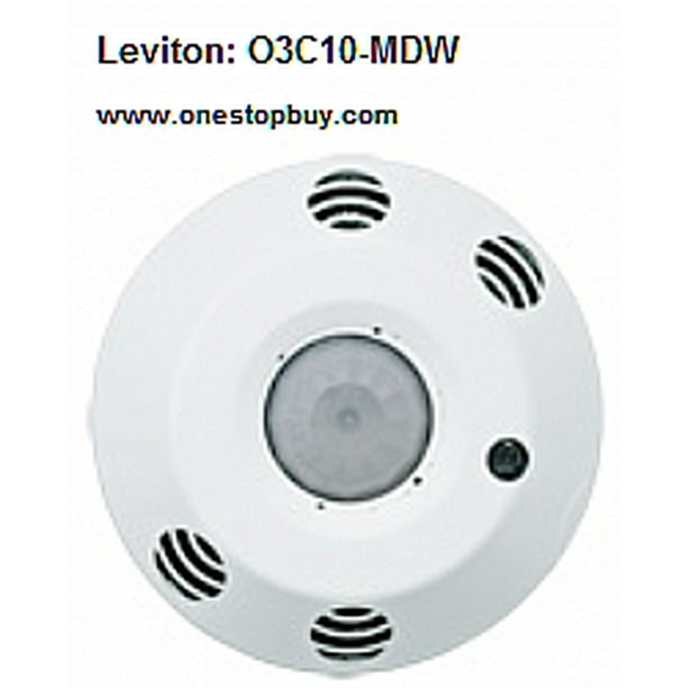 Leviton ODC MultiTechnology CeilingMount Vacancy Sensor, 1,000 Sq. Ft.