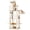 Beige, variant on Spaco 66-Inch Cat Tree Tower, 3 Perches 2 Condos, Plush Covering, Reinforced Base for Multi-Cat Family Indoor Use, Gray
