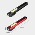 thumbnail image 4 of Linterna de trabajo, lámpara de antorcha, 3 marchas, luz COB de mano, luz de camping para Rojo, 4 of 8