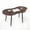 Walnut, variant on Giantex Cloud Coffee Table, Modern Irregular Easy Assembly Center Table, Tea Table, Black