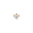 thumbnail image 2 of Beaumont Lane Convertible Bridal Veil Shade Semi Flush Mount in Chrome, 2 of 4