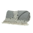 thumbnail image 4 of Parkland Collection Isla Transitional Gray 52" x 67" WOVEN HANDLOOM Throw, 4 of 4